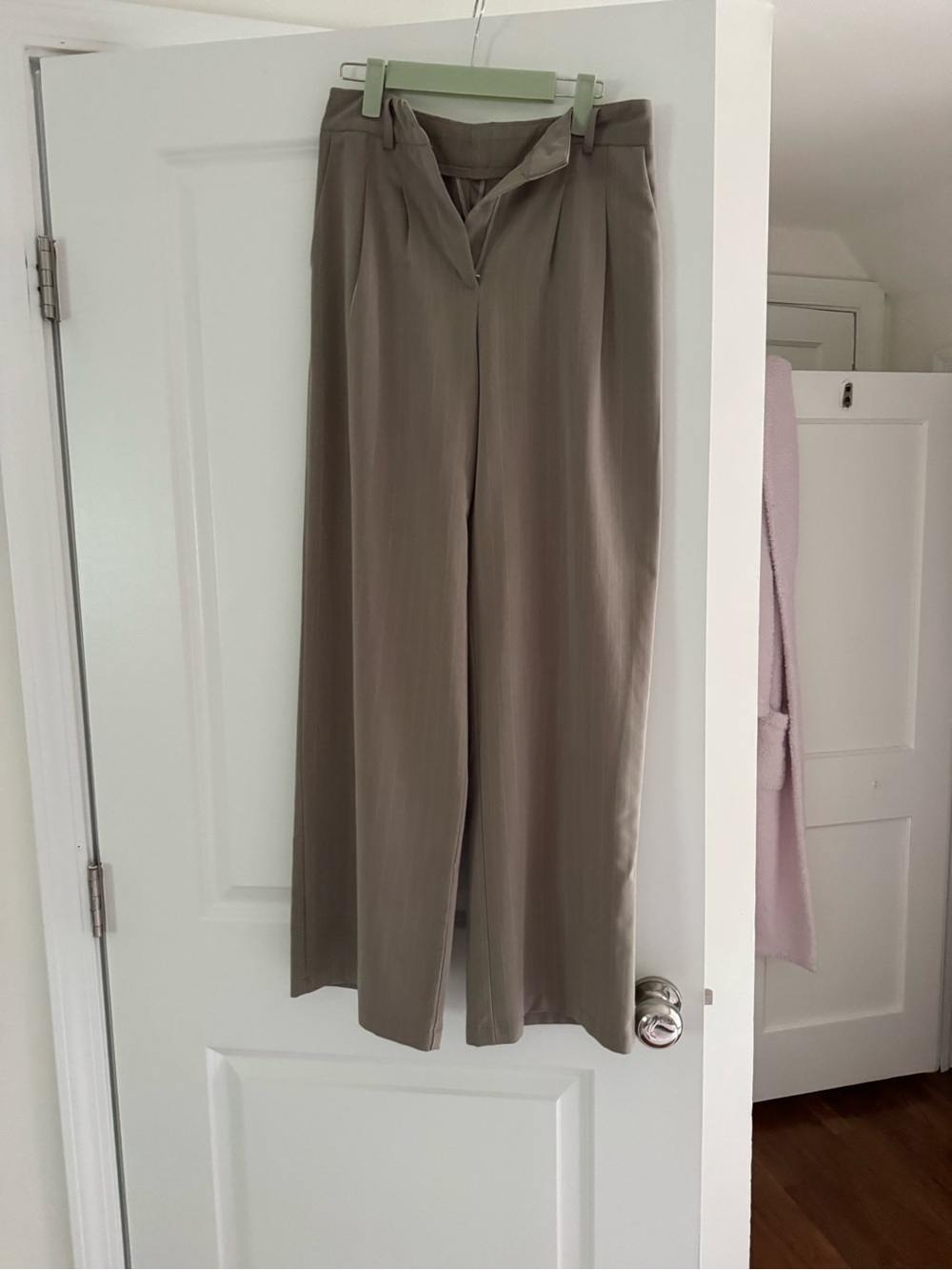 Princess Polly Taupe Wide Leg Trousers
